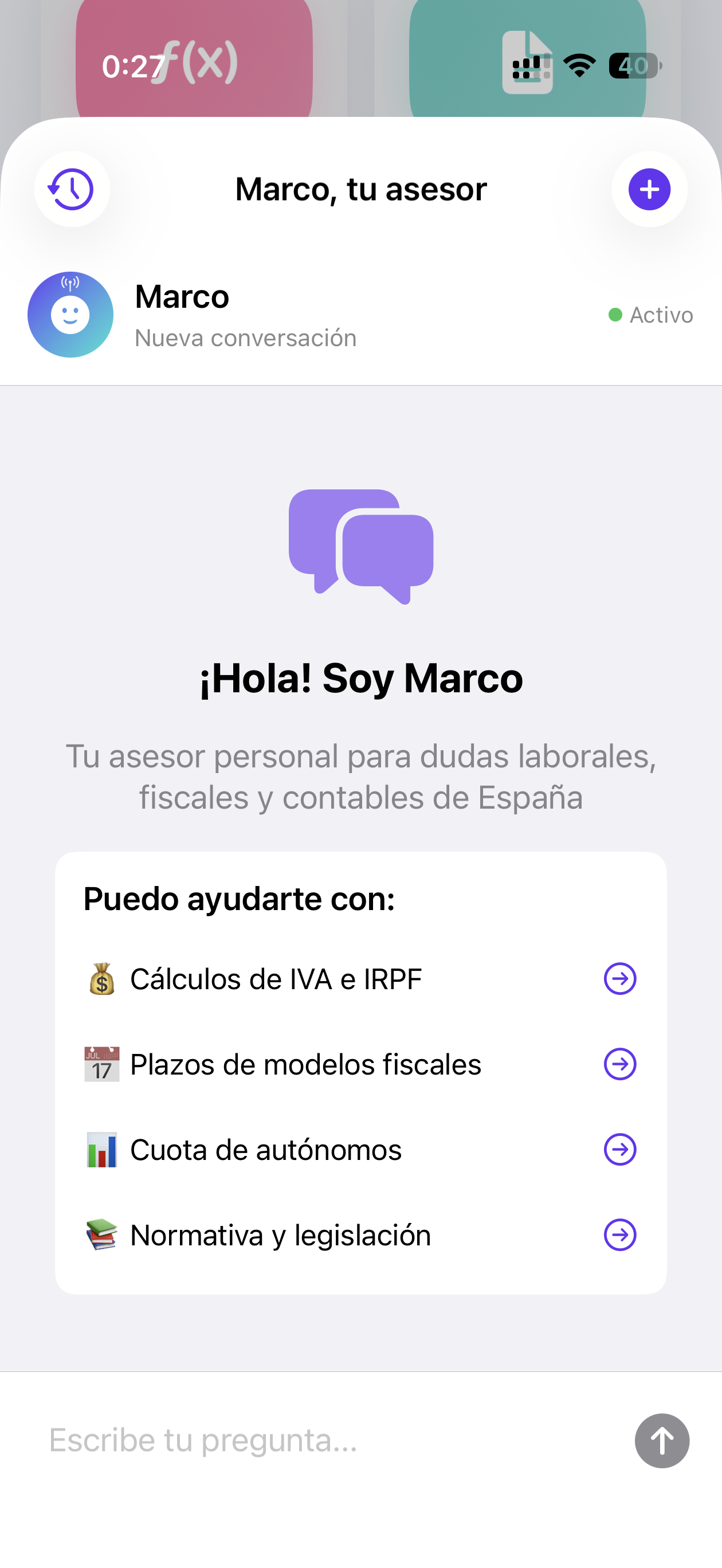 Marco, el asistente IA de FiscalIA para consultas fiscales